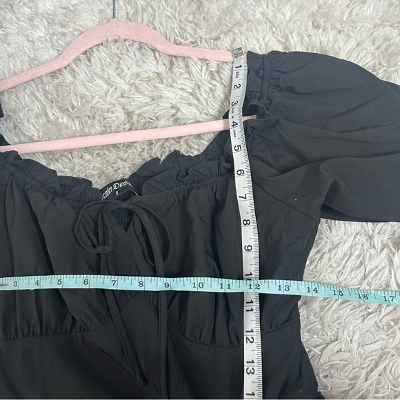 Scarlet Darkness Women Victorian Square Neck Drawstring Lace Maxi Dress NWOT - Picture 13 of 15